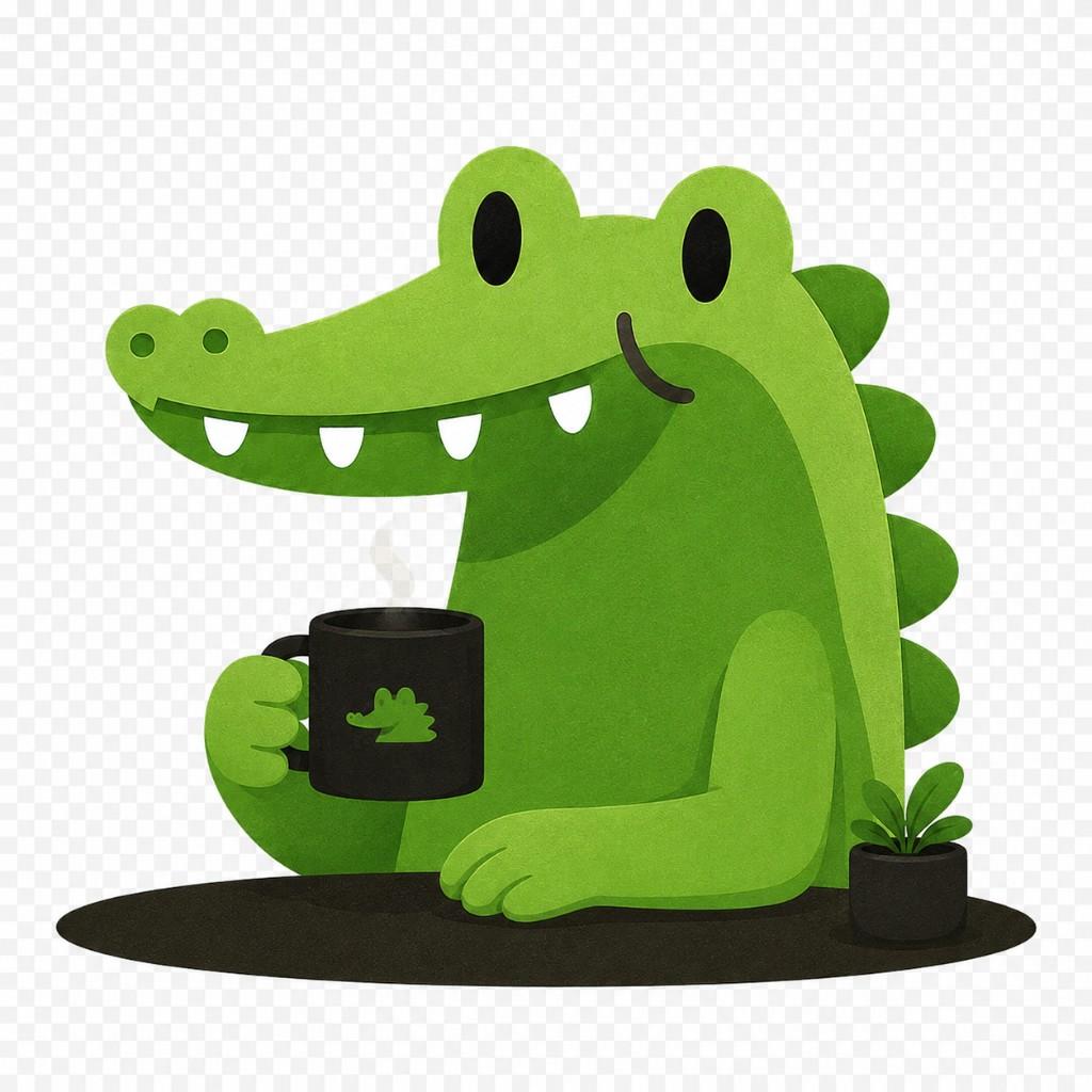 Gator taking a coffee break